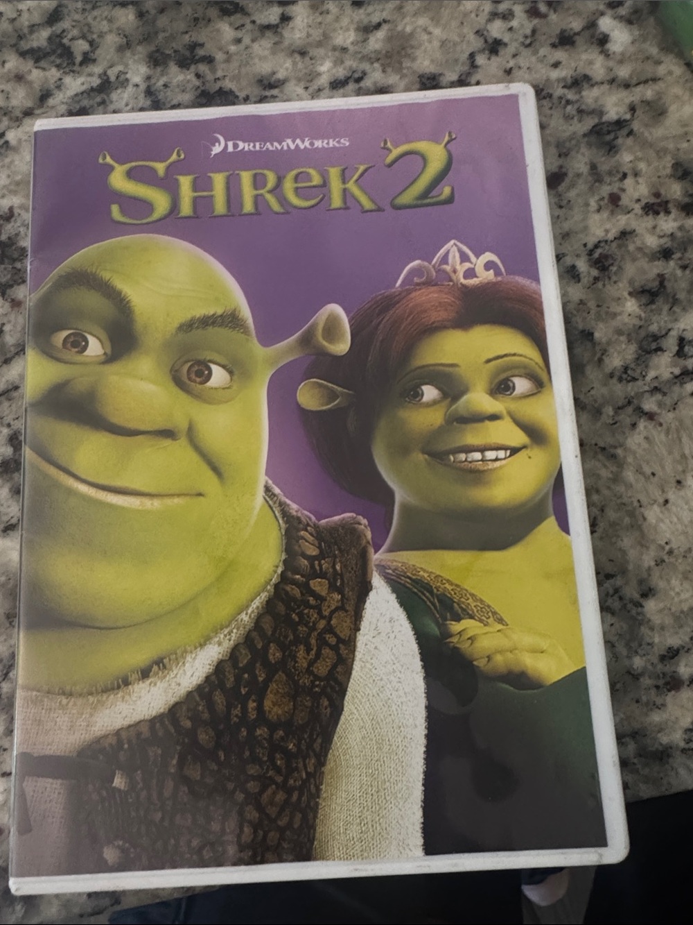 DreamWorks Shrek 2 — Purple & Green DVD Cover Art
